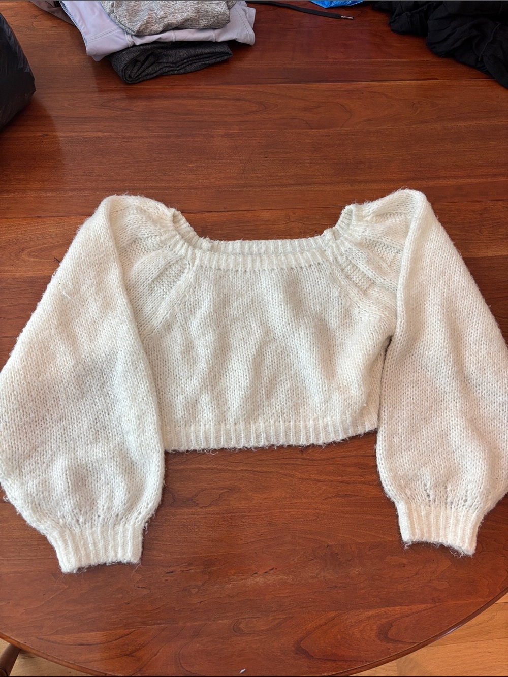 Altar’d State white off the shoulder sweater size small